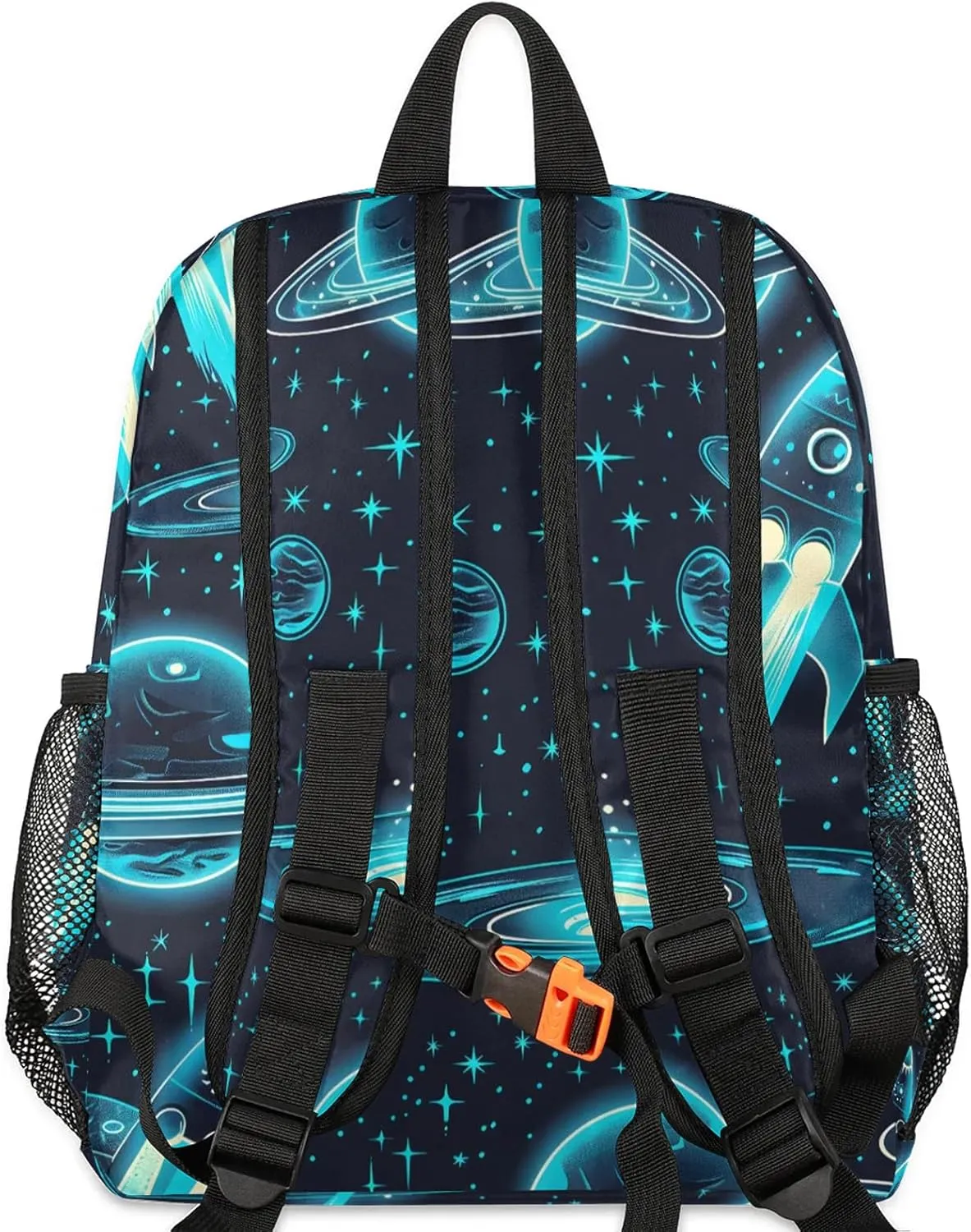 Starry Sky Rocket Personalized Backpack Bag with Name Lightweight Custom Shoulder Bags Waterproof Casual Backpacks Travel Laptop Bag for Work Picnic 12in