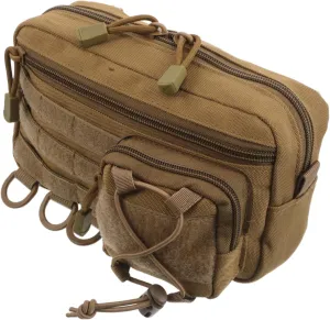 SUPVOX Outdoor Travel Medicine Bag: Compact Fanny Pack Emergency Supplies Survival Medical Organizer Belt Pouch Handle Bag for Hiking Camping