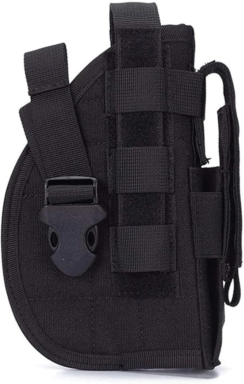 Tactical Adjustable Pistol Holster, Universal Molle Belt Gun Holsters with Magazine Pouch for M1911 G17 G18 G19 G26