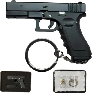 Tactical G Type 17 Mini Keychains G-lock for Classic Military Collectors & Enthusiasts, Detachable & Shell Ejecting