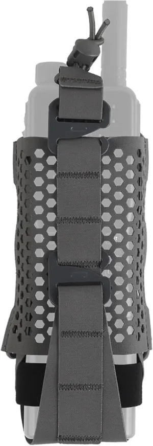 Tactical Multi-Function Radio Pouch with Adjustable G-Hooks, MOLLE-Compatible for Walkie-Talkies, GPS and Tactical Gear, Airsoft Hunting Outdoor Use