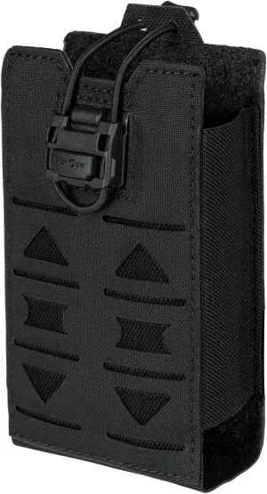 Tactical Radio Pouch MOLLE Radio Holster Compatible with 148/152 MPU5 Baofeng Radio Case Bag Walkie Talkies Rifle Mag with Elastic Cord 500D Nylon