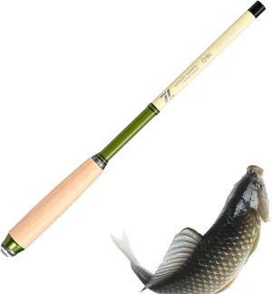 Telescopic Fishing Rod - Extendable Travel Fishing Pole - Pocket Fishing Rod with Grip | Lightweight for Beginners | Kids | Adults | Outdoor Supplies for Camping | Backpack | River | Lake