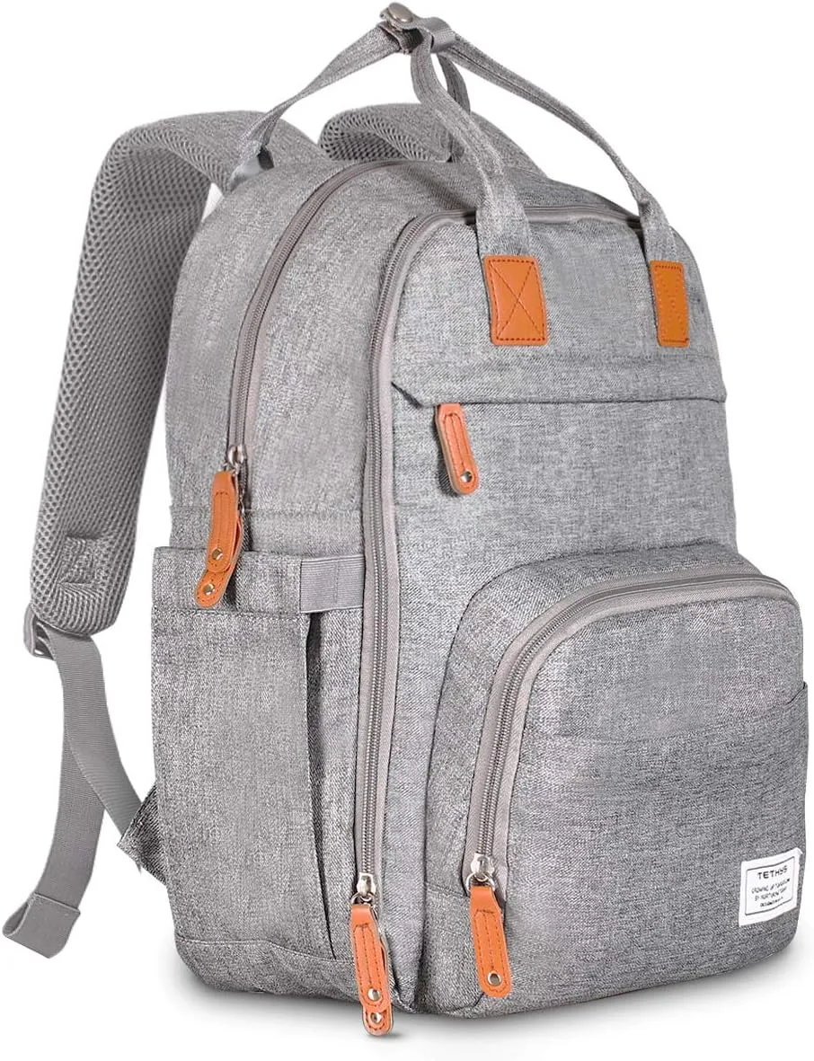 TETHYS All Backpacks, Grey, Large (Pack of 1)
