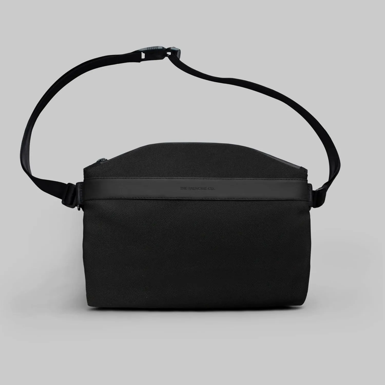 The Frenchie Co. 3 in 1 Sling Backpack | Black | Expandable Crossbody Bag for Men and Women|Ballistic Nylon   Vegan Leather
