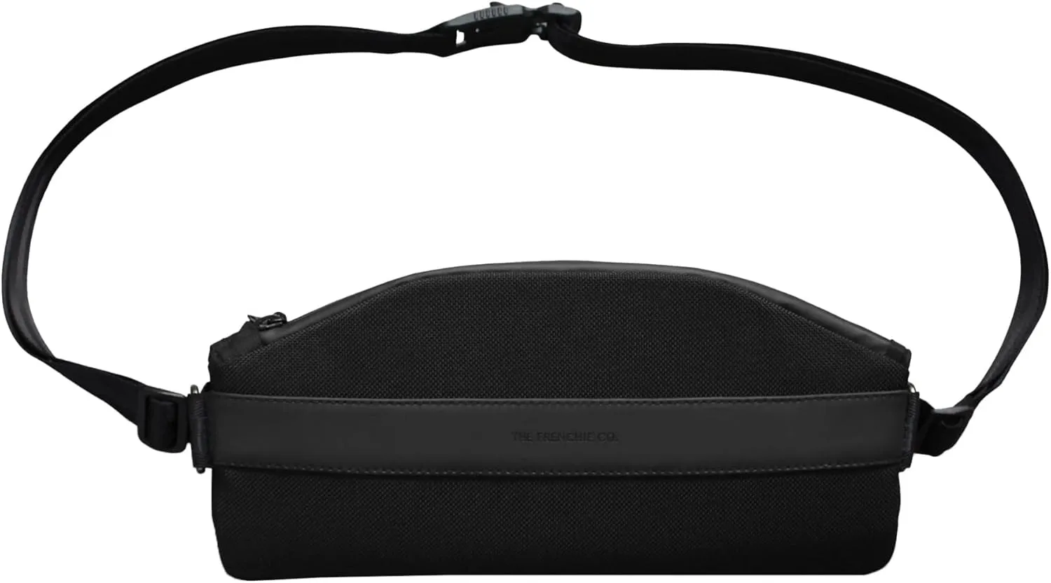 The Frenchie Co. 3 in 1 Sling Backpack | Black | Expandable Crossbody Bag for Men and Women|Ballistic Nylon   Vegan Leather