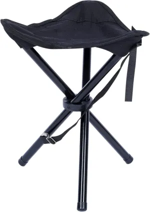 Tripod Chair Outdoor Camping Stool Portable Folding Chair for Adults Double Layer 600D Oxford Steel Tube 132LBS Capacity Hiking Fishing Picnic Sports