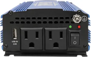 Tripp Lite 750W Compact Portable Power Inverter for Cars, Car Outlet Adapter with 2 AC 1 USB Outlets (PINV750)