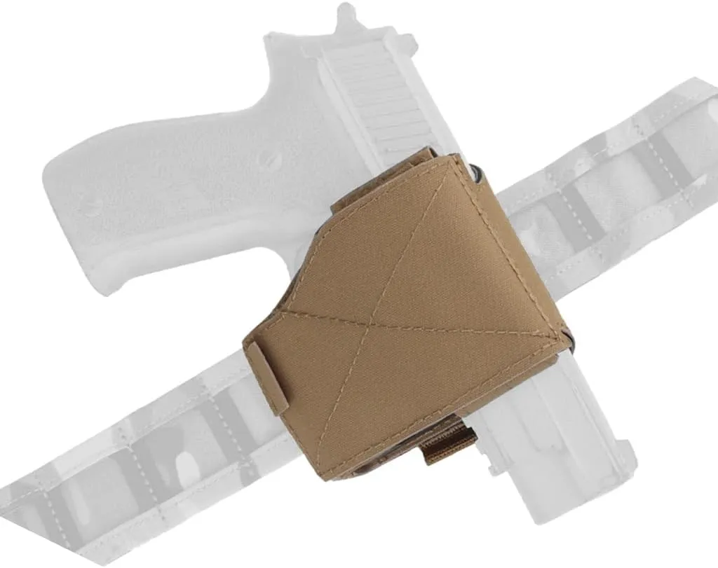 Universal Tactical Pistol Holster – Right-Handed Adjustable MOLLE Nylon Handgun Holster with Quick-Release, Fits Belt, Vest, or Backpack for Airsoft, Hunting & Shooting
