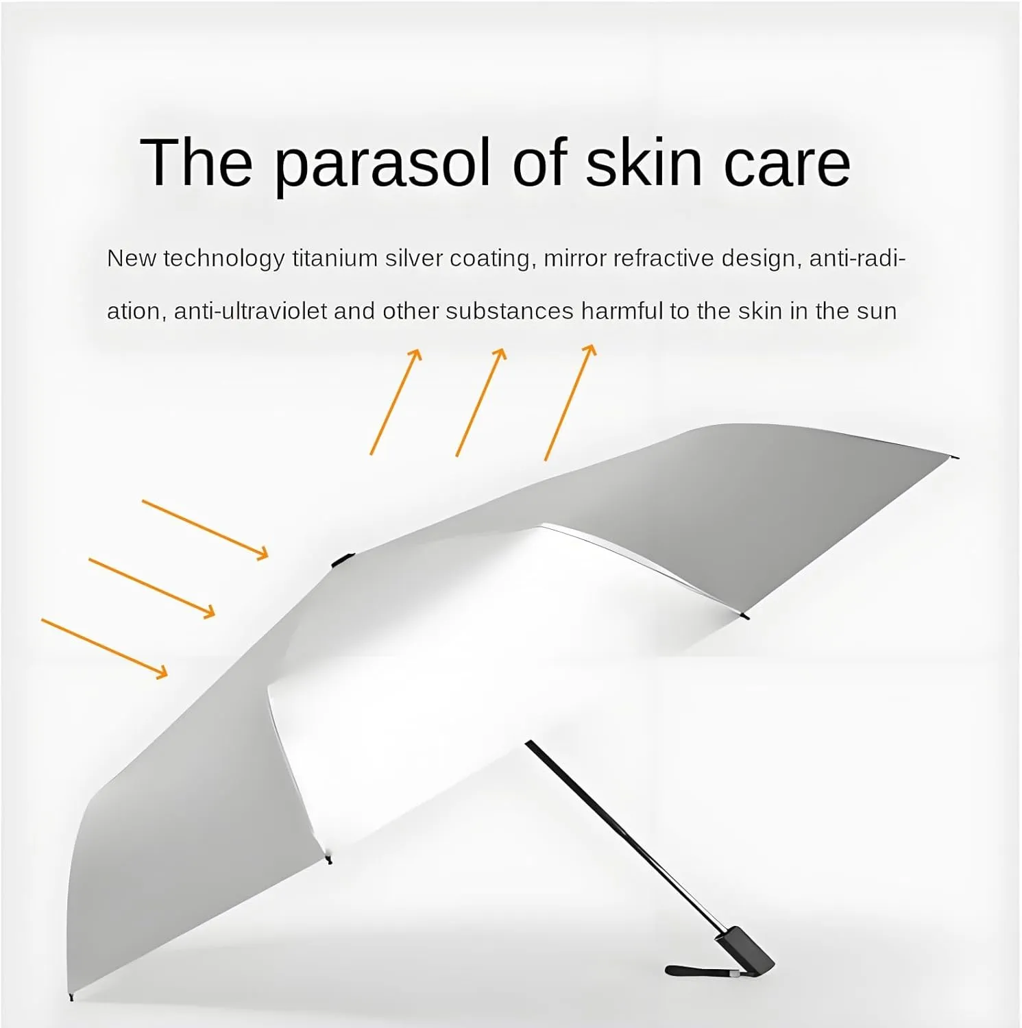 UPF50 Sun Umbrella Automatic Rainproof, Sunscreen, UV Protection, Folding, Thermal Insulation, Cooling, Windproof Travel Umbrella，all-weather umbrella，Dual use of rain and light