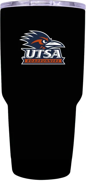 UTSA Road Runners 24 oz oz Black Insulated Stainless Steel Tumbler Officially Licensed Collegiate Product