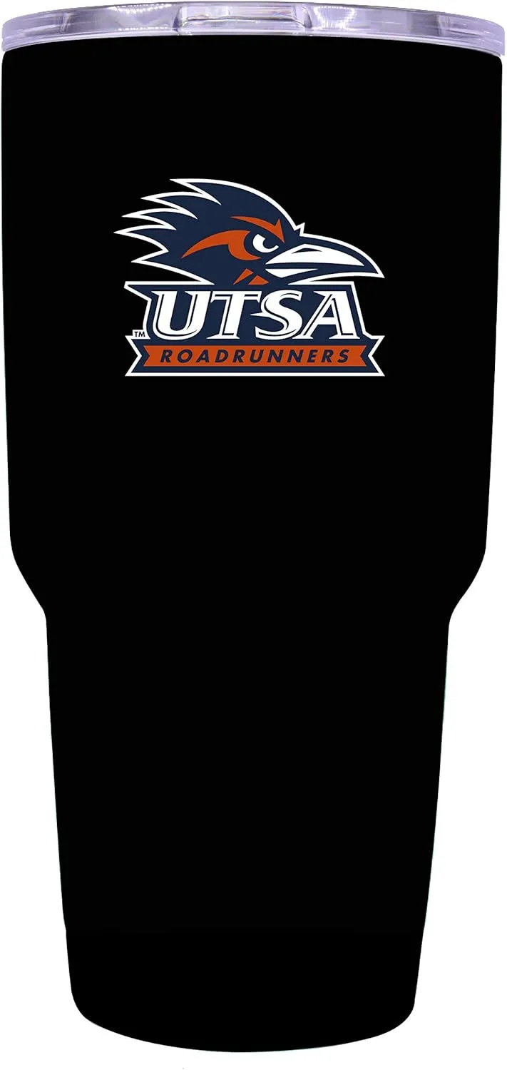 UTSA Road Runners 24 oz oz Black Insulated Stainless Steel Tumbler Officially Licensed Collegiate Product