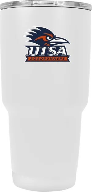 UTSA Road Runners 24 oz White Insulated Stainless Steel Tumbler Officially Licensed Collegiate Product
