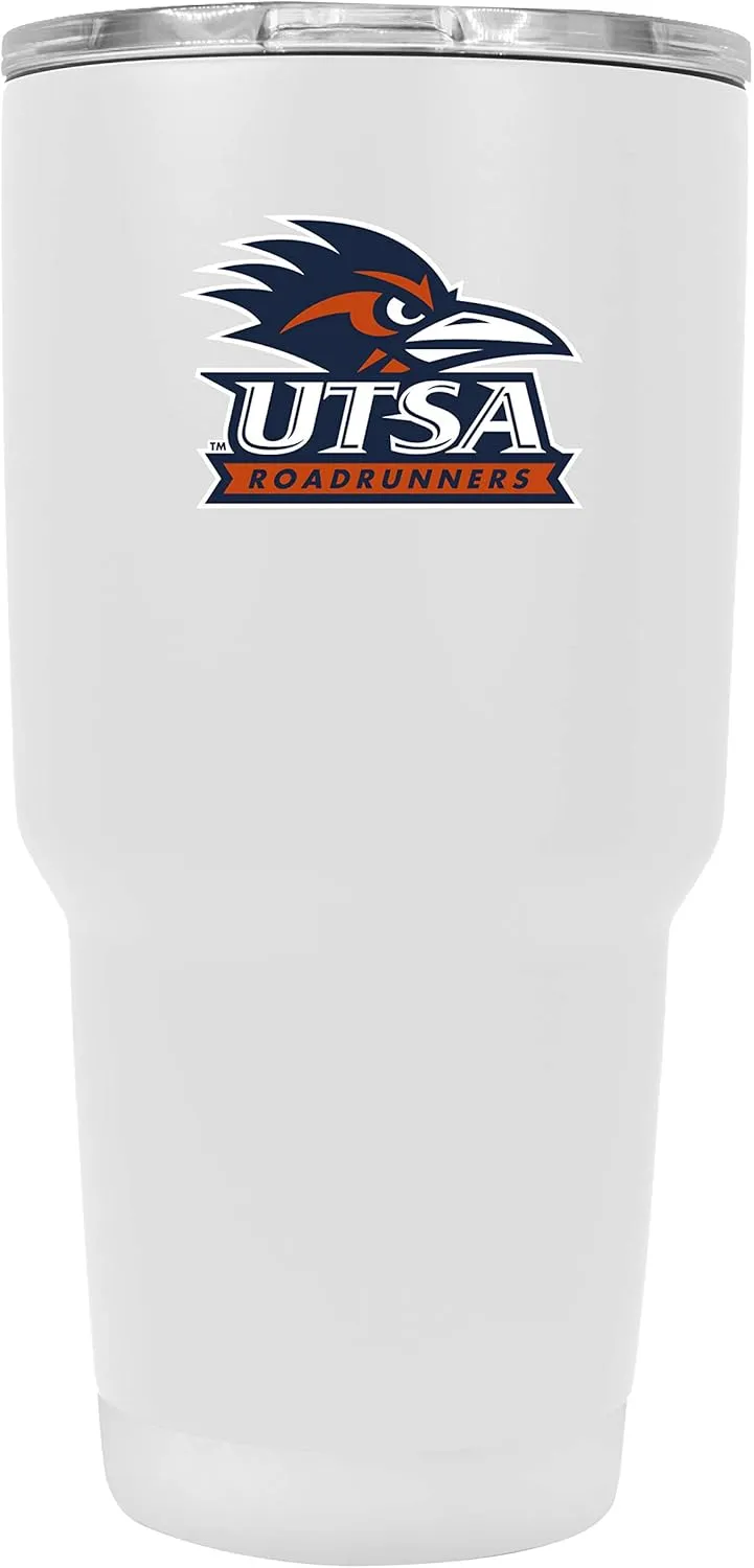 UTSA Road Runners 24 oz White Insulated Stainless Steel Tumbler Officially Licensed Collegiate Product
