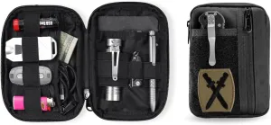 VIPERADE VE30 Molle Pouches Small EDC Pouch,Compact Belt Pouch for Men,EDC Pouch Pocket Organiser with Patches Area,Adjustable Molle Backpack Pack Pocket for Camping Bush Craft/Hiking/Traveling