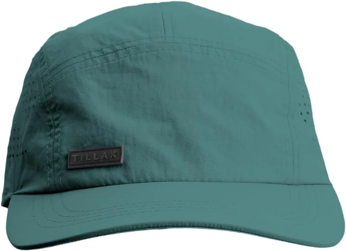 Vista Hat, Lightweight Nylon 5 Panel Cap with Snap Closure and Laser-Cut Ventilation
