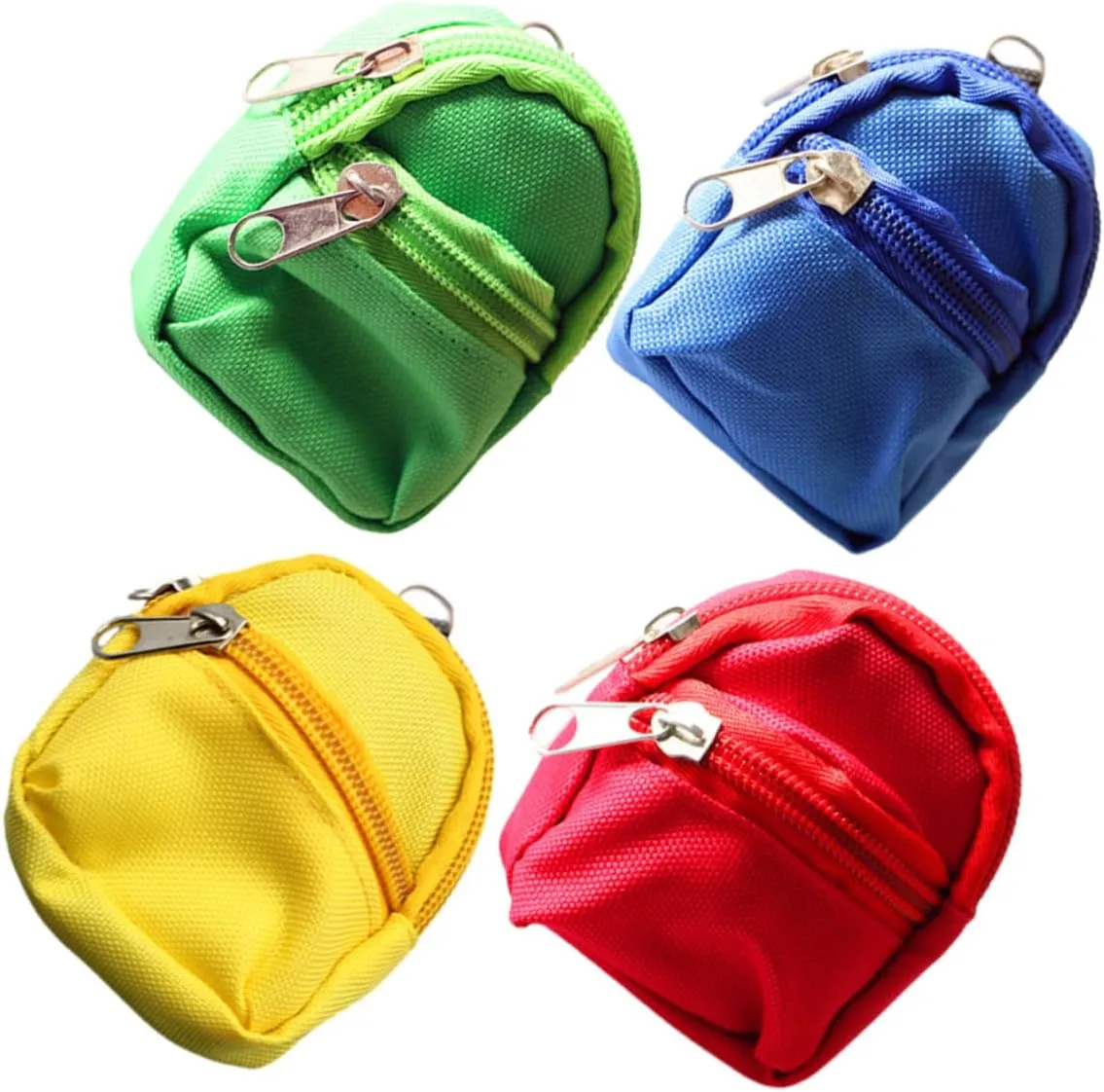 VOSAREA 4pcs Mini Doll Backpack Cloth Miniature Backpacks for Dollhouse Decoration Accessories for Mini School Bags Cute Ornaments for Creative Play