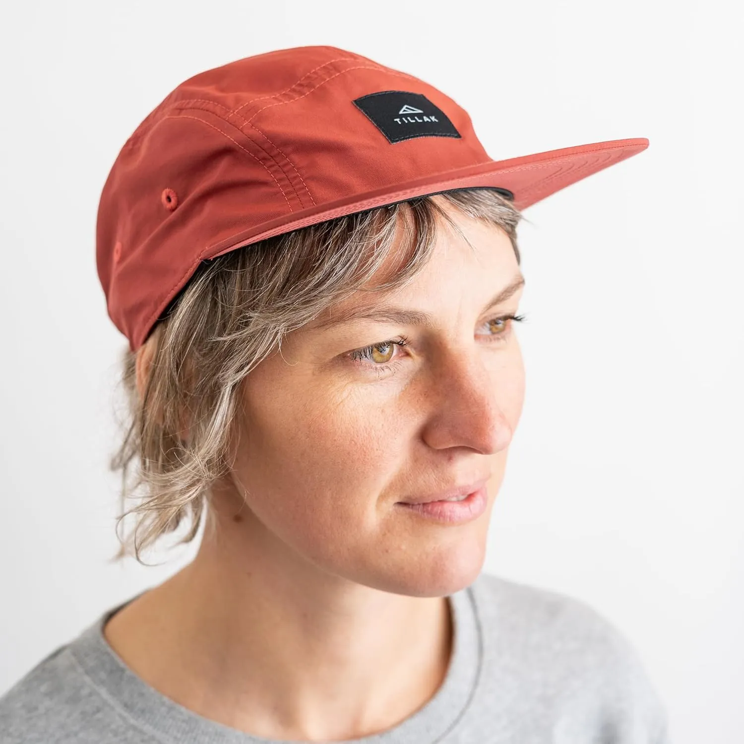 Wallowa Camp Hat, Lightweight Nylon 5 Panel Cap with Snap Closure