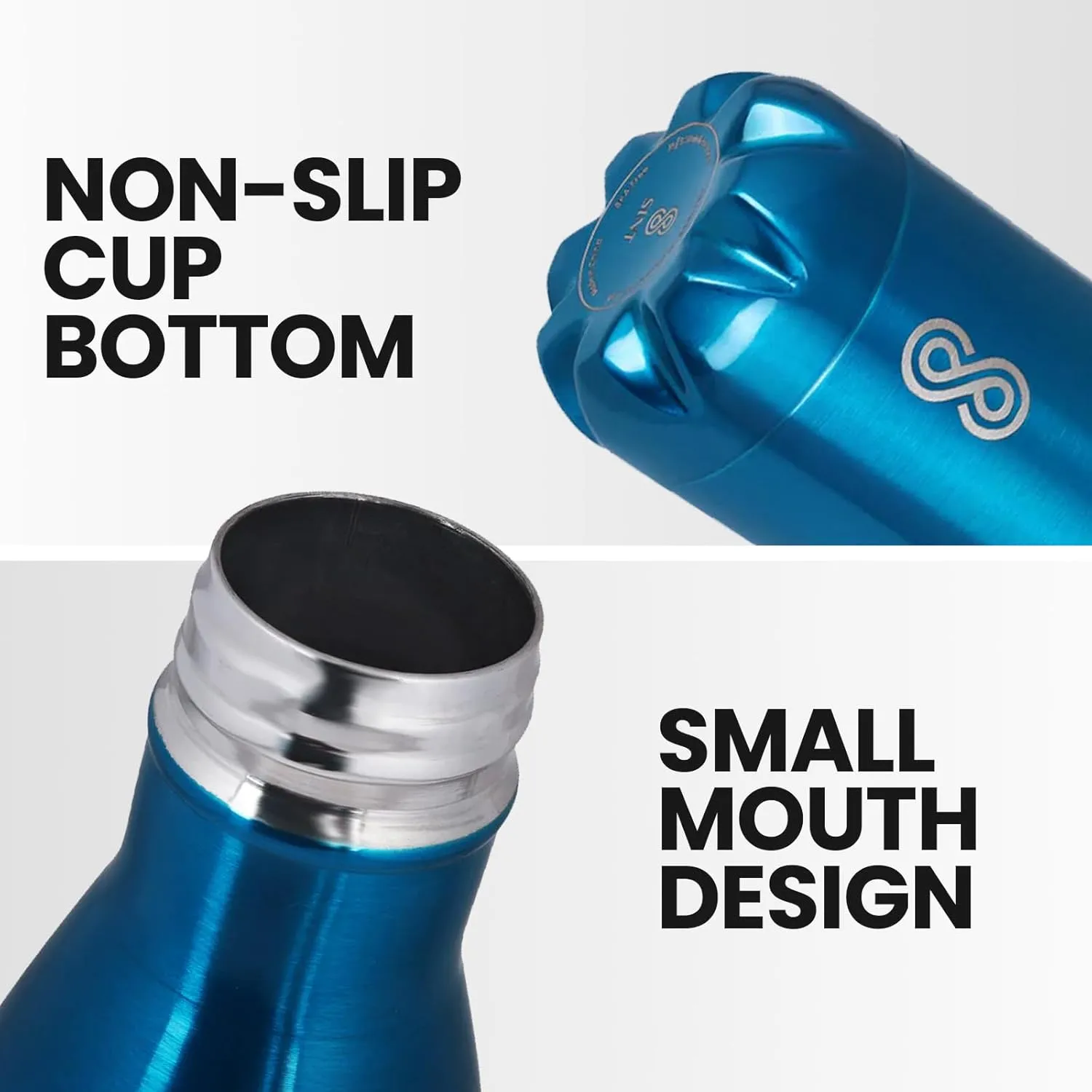 Water Bottle 25 Oz Stainless Steel, Double Wall & Vacuum Insulated, Sports Water Bottle Keep Cold for Upto 15 Hours and Hot for Upto 12 Hours | Pack of 1 (Blue)