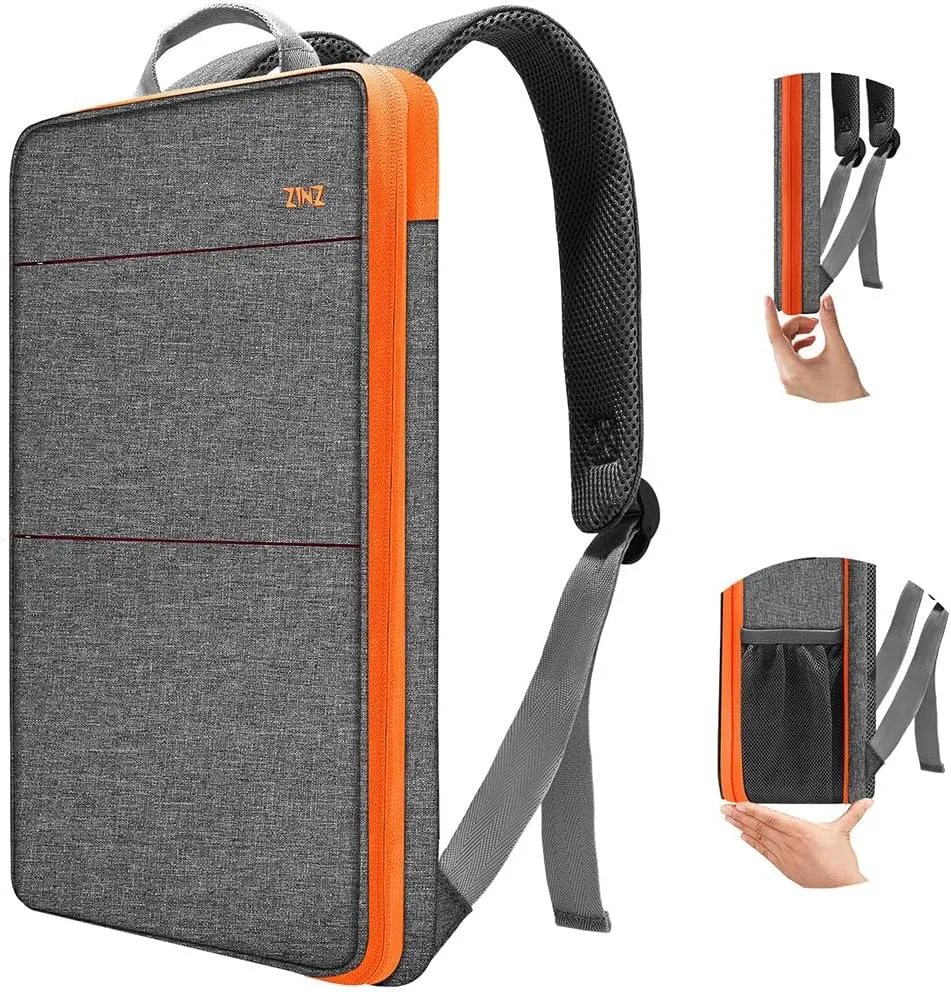 ZINZ Slim & Expandable Laptop Backpack 15 15.6 16 Inch Sleeve with USB Port, Spill-Resistant Notebooks Bag Case for Most 14-16 Inch MacBooks Surface-Books Dell HP Lenovo Asus Computers,G01OG02