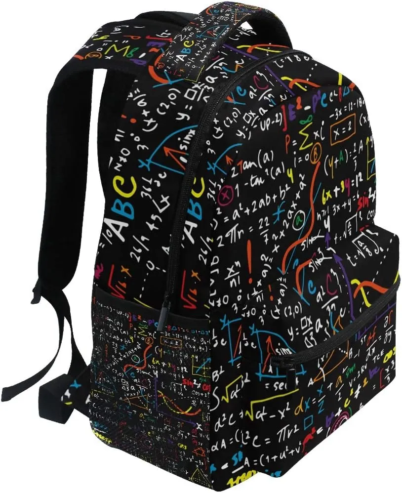 ZZKKO Science Chemistry Computer Backpacks Book Bag Travel Hiking Camping Daypack