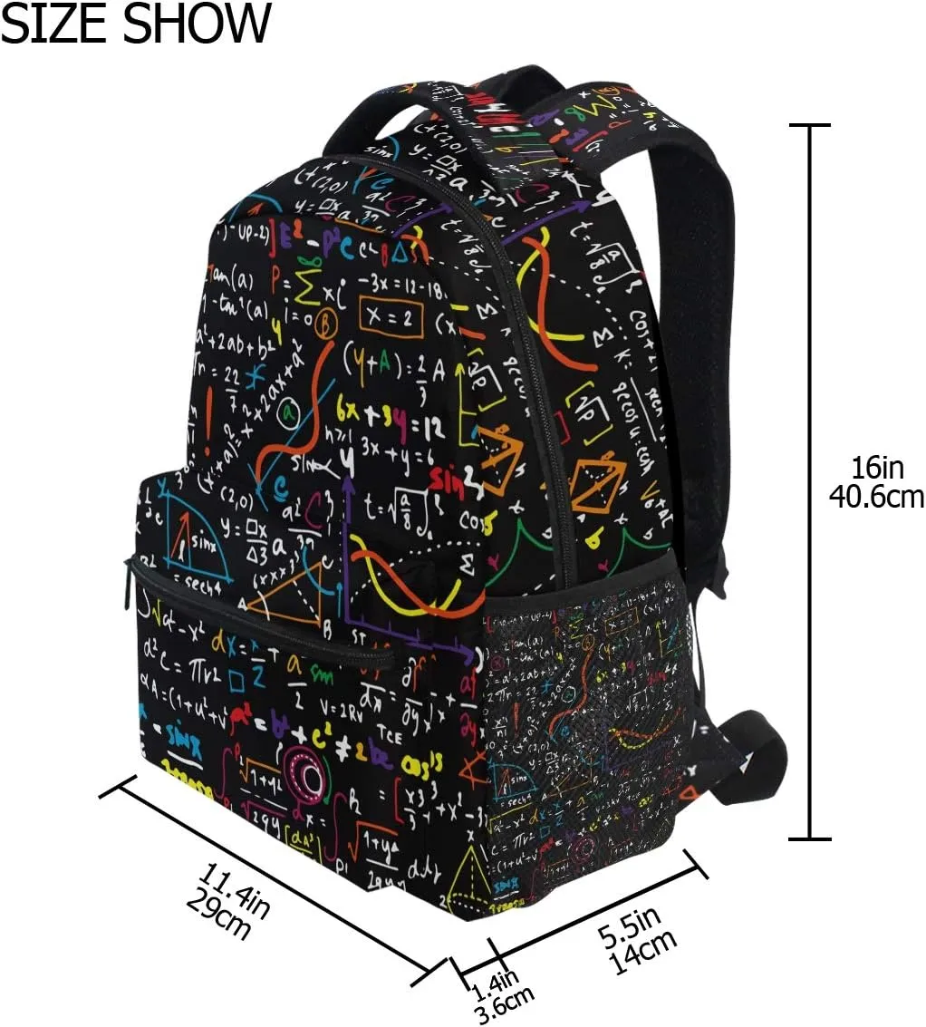ZZKKO Science Chemistry Computer Backpacks Book Bag Travel Hiking Camping Daypack